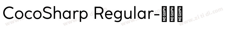 CocoSharp Regular字体转换